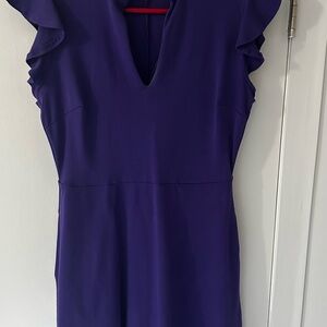 New York & Company Deep Purple Midi Dress